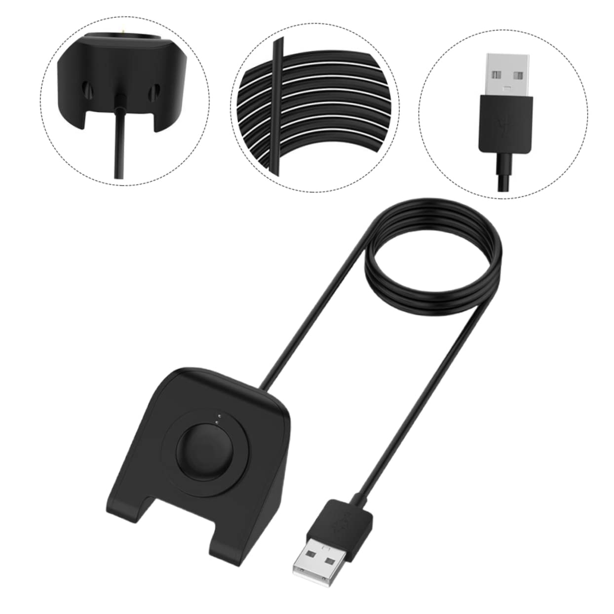 OSALADI 3pièces Chargeur USB Compatible avec Montre Connectée Gen Gen Support De Charge Pratique Et Compact pour Bureau Et Voyage
