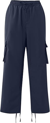 Miniatura 3 de WENKOMG1 Pantalones tácticos básicos para hombre, transpirables, cintura elástica, pantalones deportivos