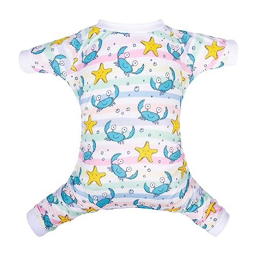 Image of CuteBone Small Dog Pajamas Shirt Stretchy Summer Puppy Pjs Soft Cat Onesies Pet Clothes for Daily Wear DA22L