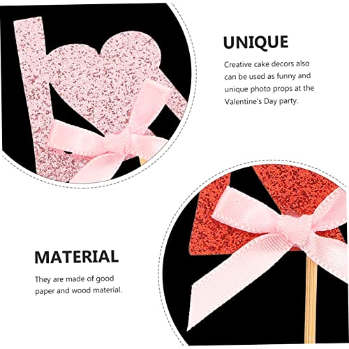 SEWACC 12 Pçs Inserção De Bolo De Amor Topo De Bolo De Casamento Enfeites De Cupcake Enfeites De Coq