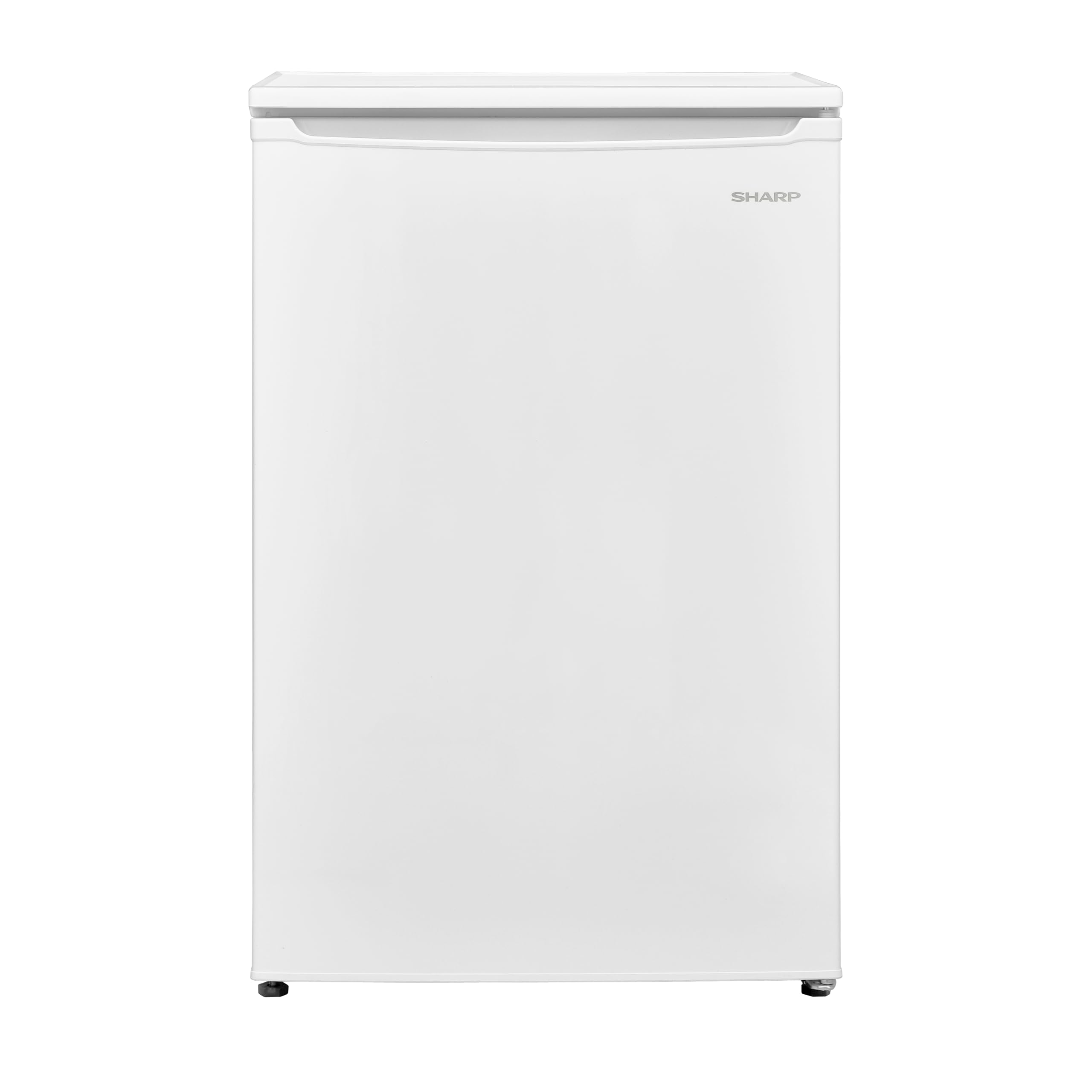 SHARP SJ-UD103T0W-EU freistehender Kühlschrank (EEK D, 103 L, 38 dB), (3 Schubladen inkl. 1 Klappfächer), Weiß, H83,8 x B54cm