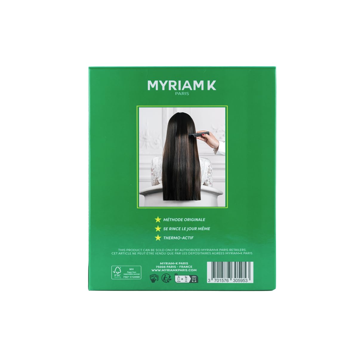 MYRIAM K PARIS – Kit de Lissage Brésilien 2x200ml – Soin Lissant à la Kératine – Anti-Frisottis & Brillance Intense – Sans Acide Glyoxylique – Pour Cheveux Bouclés, Frisés, Ondulés ou Raides