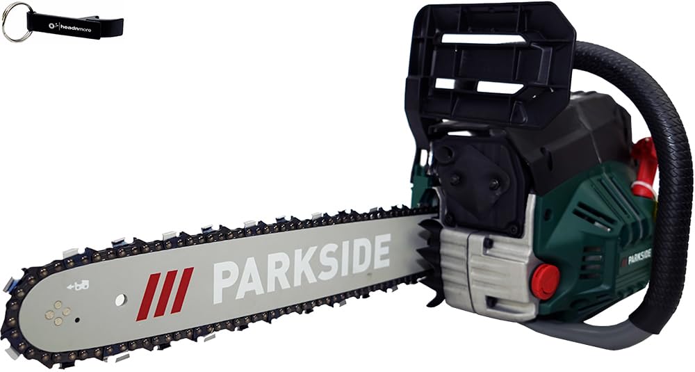 HEADNMORE Bundle – PARKSIDE spalinowa piła łańcuchowa PBKS 46 1,8 kW (2,4 KM) + breloczek do kluczy HEADNMORE