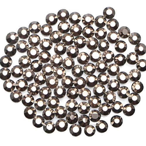 Image of 3000 Pieces Hot Fix Glass Flatback Rhinestones HotFix Round Crystal Gems (Silver Flare, SS10)