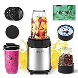 ABULER Personal Blender for Shakes and Smoothies 900W Smoothie Blender, 12 Pieces with 18 oz(2.2cups