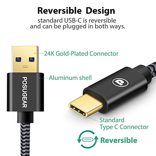 Cavo USB C a USB 3.0, POSUGEAR Nylon Intrecciato