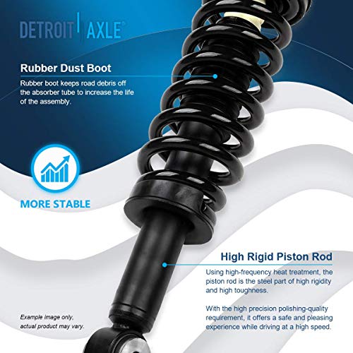 Image of Detroit Axle - Front Struts + Upper Control Arms w /Ball Joints Replacement for 2007-2013 Ford Expedition Lincoln Navigator - 4pc Set
