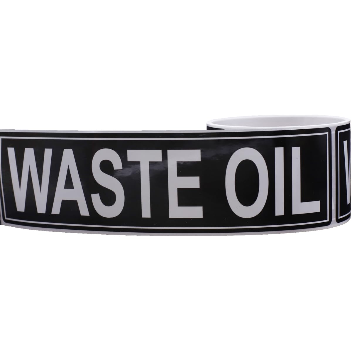 Waste Oil Sticker, 2.25 x 8.25 Inches, Pack of 25, Durable Waste Oil Stickers for Fuel Tank, Fuel Containers, Pumps, Storage Tanks, Maintains Safety