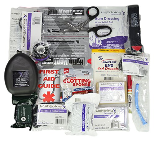 Lightning X Premium Gun Range Trauma & Bleeding First Aid Kit In Atwt Hard Case - Custom #TOP5