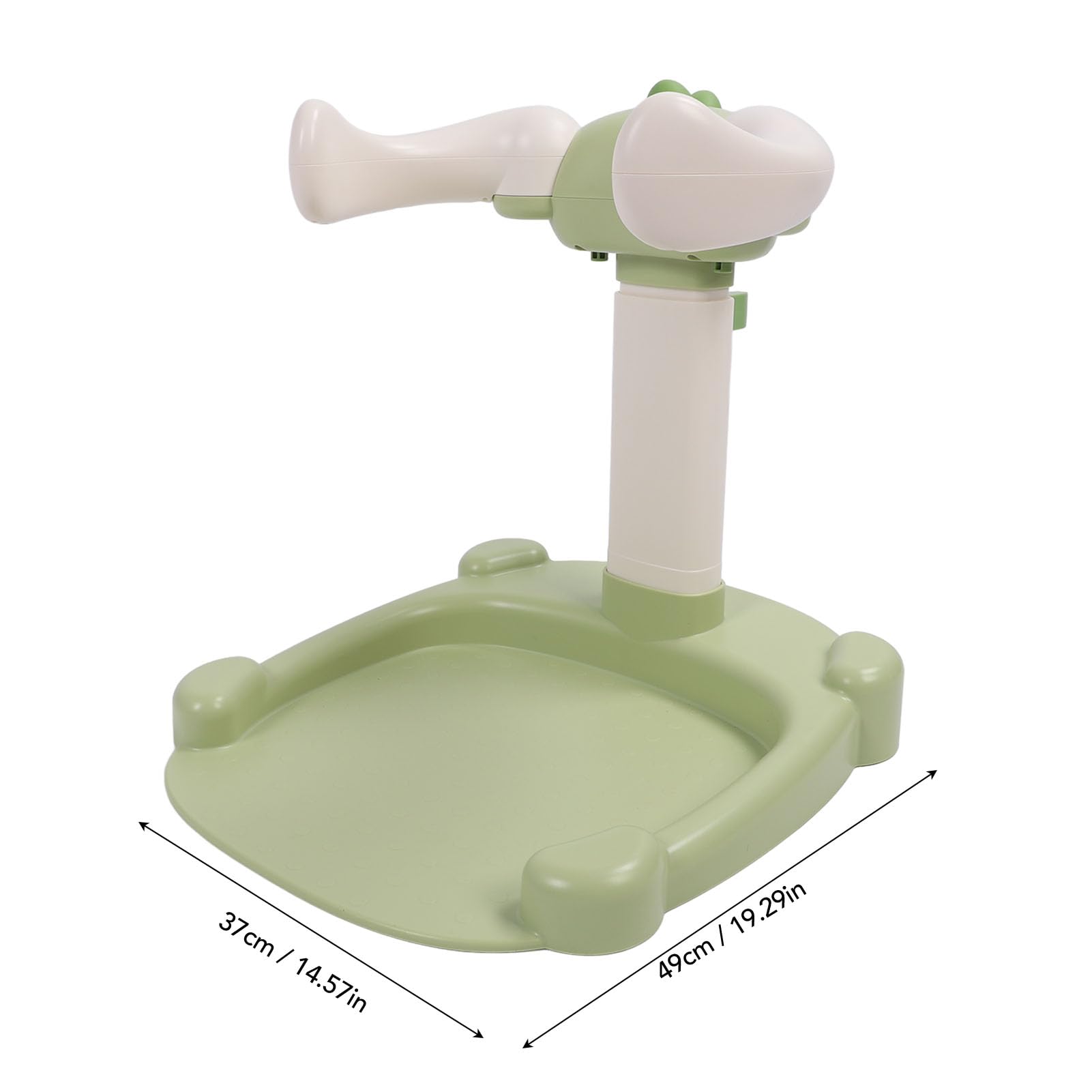 Torre de Baño Baby Hug, Soporte de Ducha de Silicona Antideslizante para Niños Pequeños, Soporte Multifuncional con Diseño Portátil para Uso Diario (GREEN)
