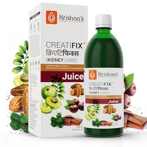 Image of Krishna's Creatifix Juice - 1000 ml | For Healthy Kidneys & Renal Support | Enriched with 30 Ayurvedic Herbs | Supports Kidney Care & Detox | Herbal & Ayurveda Formula