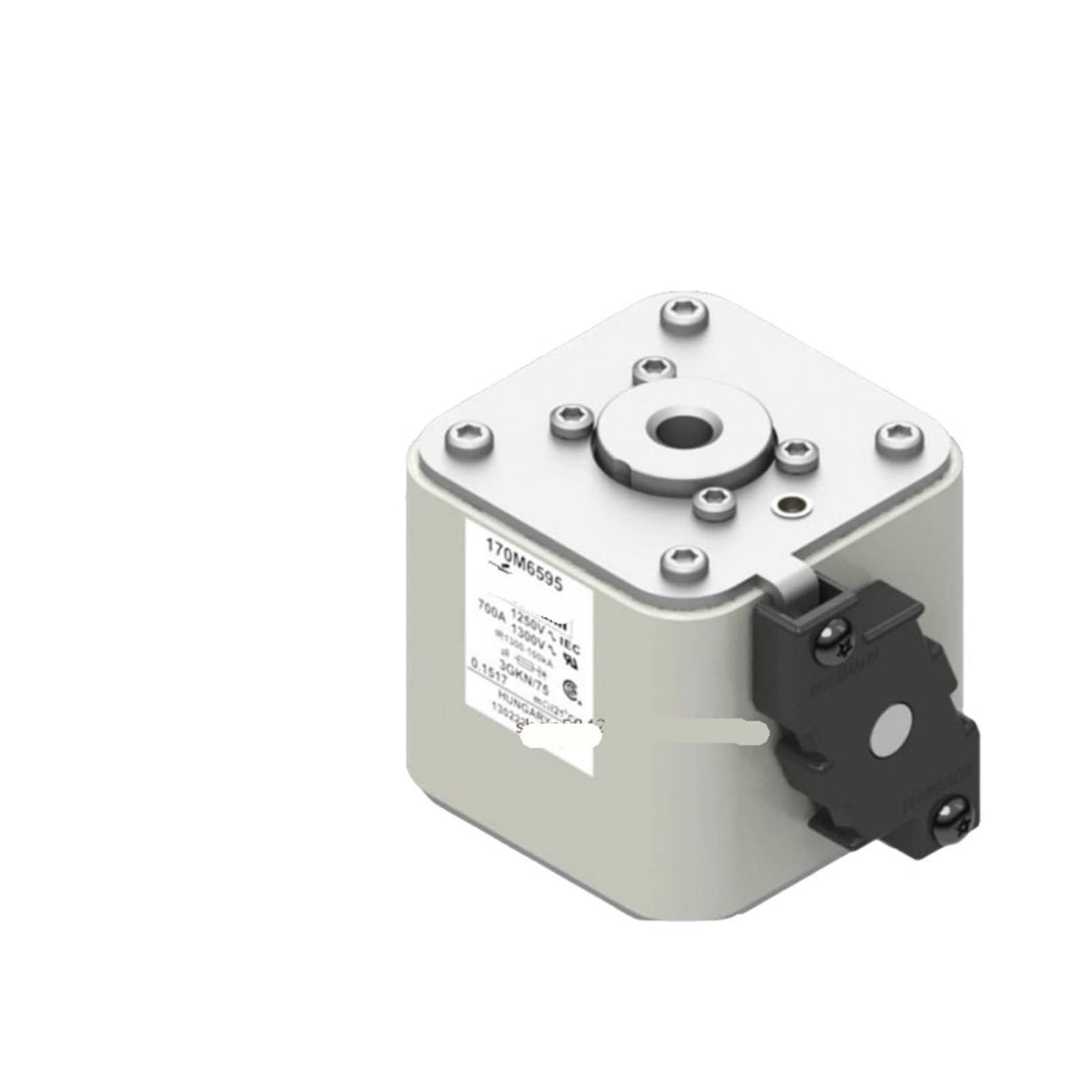 Fusible 170M6594 ultra rapide pour armoire électrique de distribution triphasée