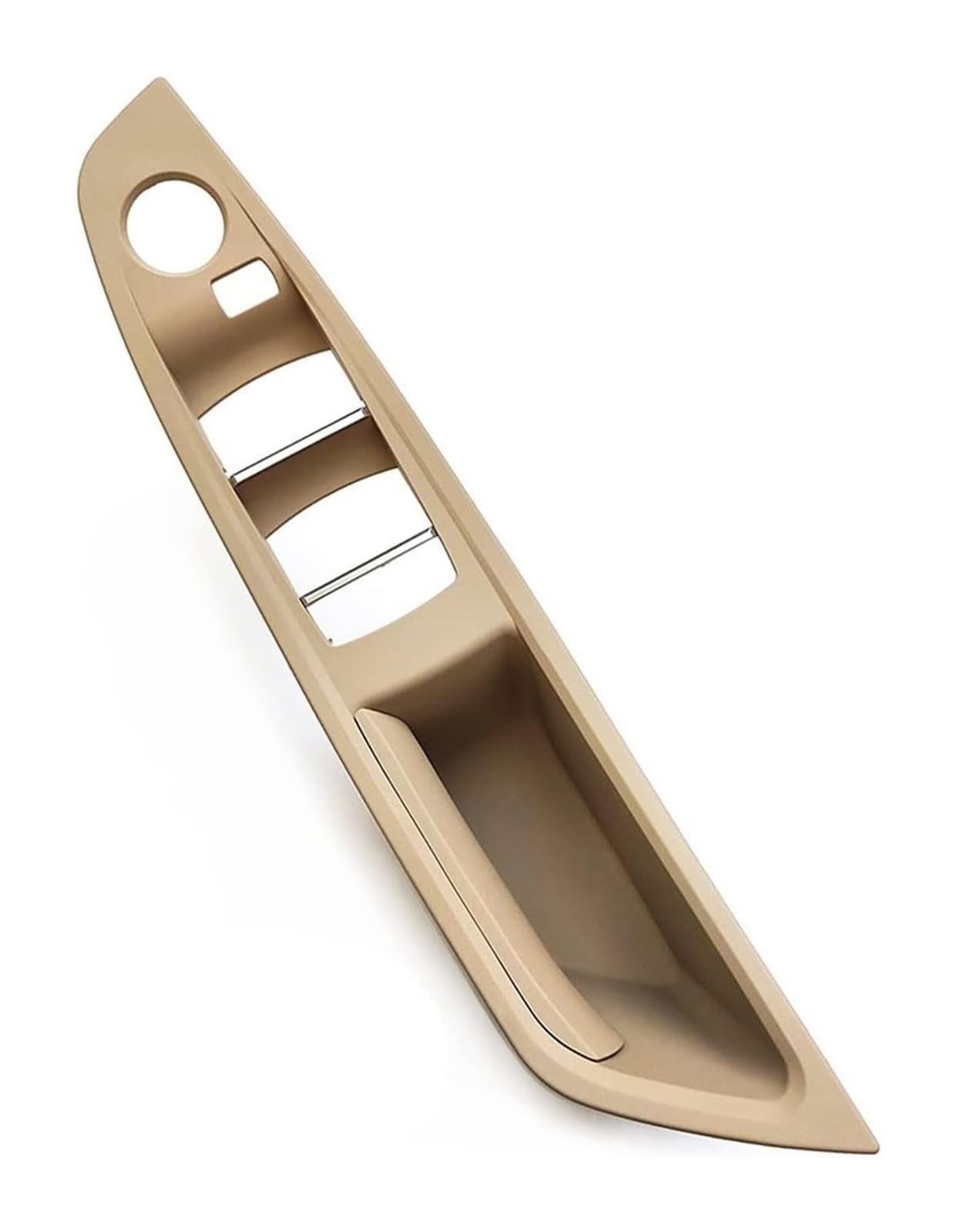 TYTYASS Inner Door Handle LHD RHD Car Interior Door Pull Handle Armrest Panel Trim for BMW 5 Series F10 F11 F18 520 523 525 528 530 2010 2011-2017(Beige,RHD)
