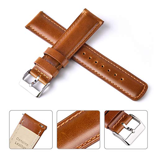 image for Ritche Christmas Stocking Stuffers Genuine Leather Watch Band 22mm Cla