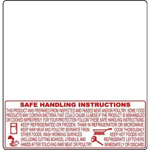 Aquos Torrey TR-8045 Safe Handling Scale Labels | UPC Thermal Stickers 58mm x 60mm | Printing Labels for Torrey LSQ Scales | Smudge-Free | Durable