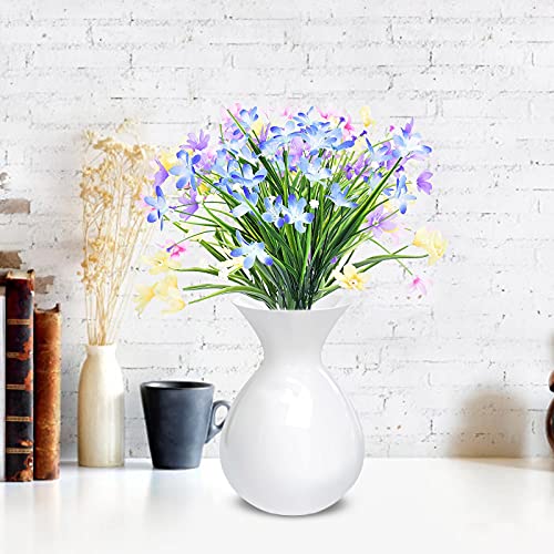 Artificial Flowers Silk Flowers Fake Daffodil For Outdoor Artificial Flower Plastic Faux Daisy Wildflowers Indoor Outside Garden Decor For Home Wedding Kitchen Garden Table Indoor Outdoor #TOP5