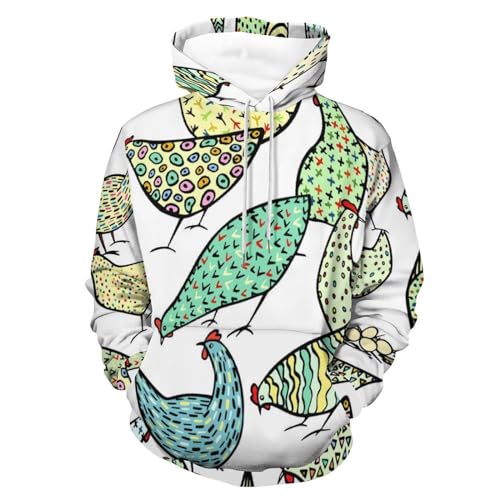 Sweats à capuche poule coupe unisexe taille S contre les coups de froid