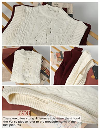 Image of Himosyber Women's Solid Sleeveless Vest Elegant High Neck Stretchable Cap Sleeve Knit Sweater Tops