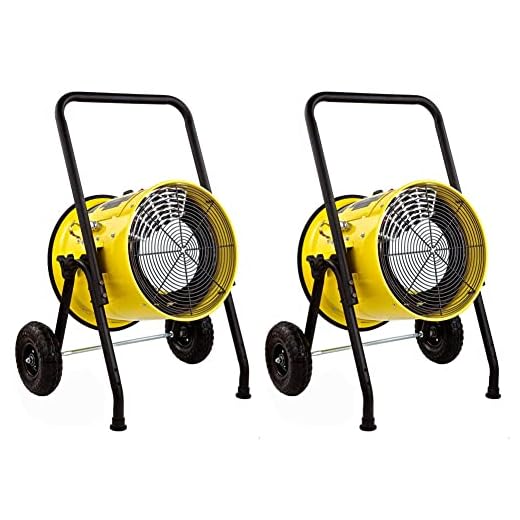 Dr Infrared Heater DR-PS11024 Salamander, PS11024, Yellow & Dr. Infrared Heater DR-PS11524 Salamander Construction 15000-Watt, Single Phase, 240-Volt Portable Fan Forced Electric Heater, Yellow