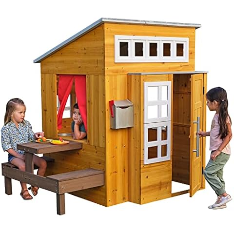 KidKraft 182 Modernes Outdoor Garten-Spielhaus aus Holz Cover