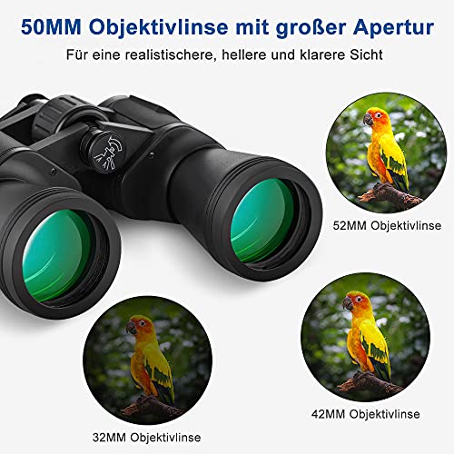 SEAFLY Fernglas Erwachsene 12x50, Fernglas mit Nachtsicht, Metall Binoculars mit Bak-4 und FMC-Linse… – Bild 7