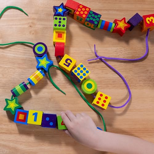 Perles à Lacer Kit de Coordination pour Développer la Concentration Enfant