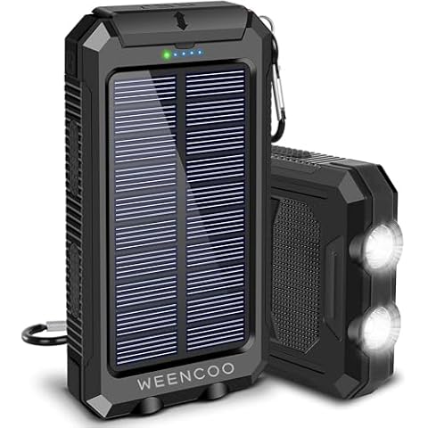 Batterie Externe Solaire WEENCOO 20000mAh Cover