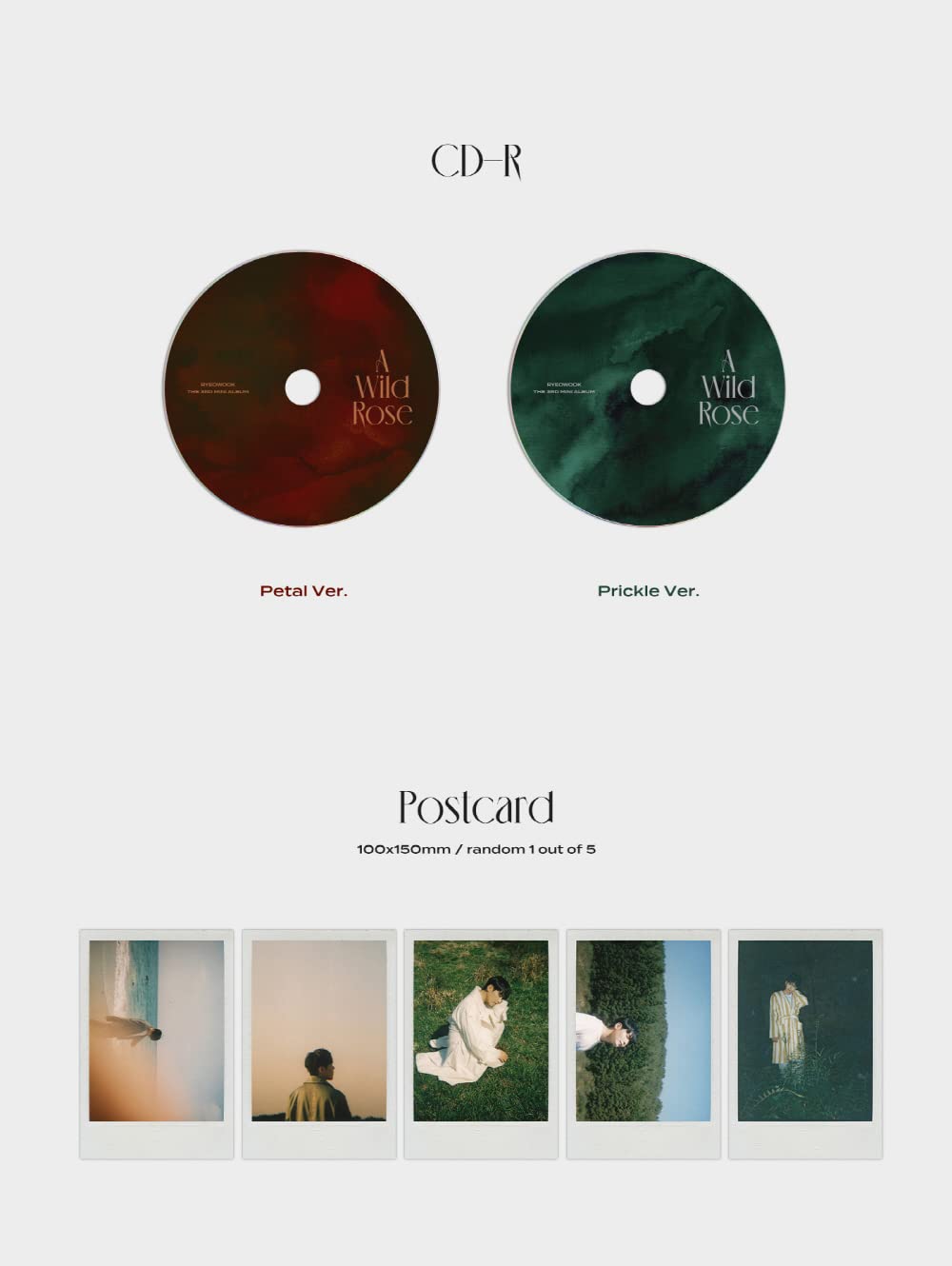 RYEOWOOK Super Junior - dzika róża (3. mini) album + dodatkowy zestaw fotokartek (zestaw 2 płyt CD)