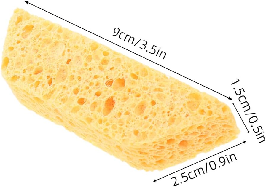 OFFSCH 10pcs Glass Grinder Bit Sponge Pads - Water Absorbent Thick Sponge Replacement for Stained Glass Grinding Table - Grinder Bit Protector