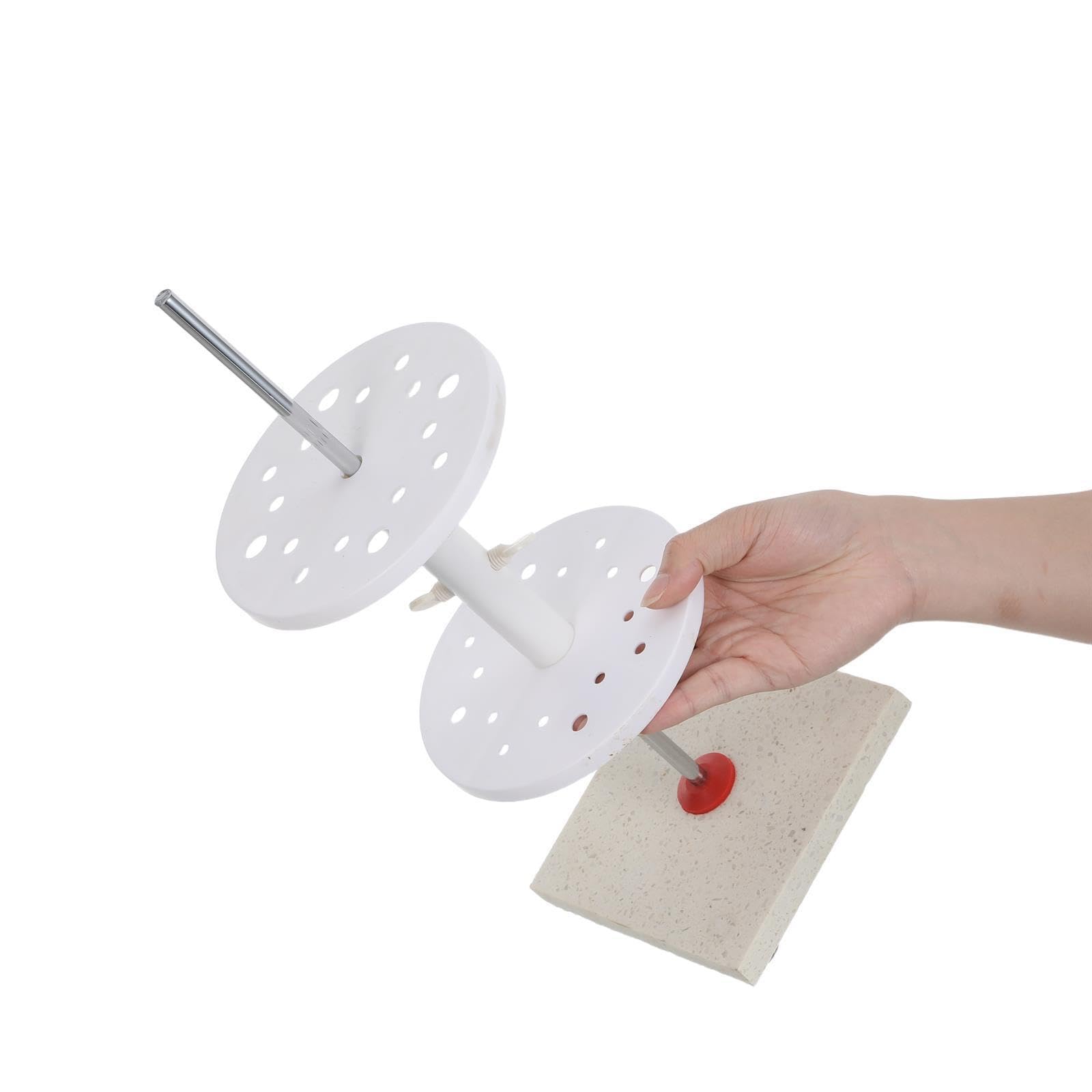 ULTECHNOVO Soporte Productos a 16 Pipetas para Orificios Blanco de Mármol Resistente Químicos y para Laboratorio Escolar Pruebas Científicas