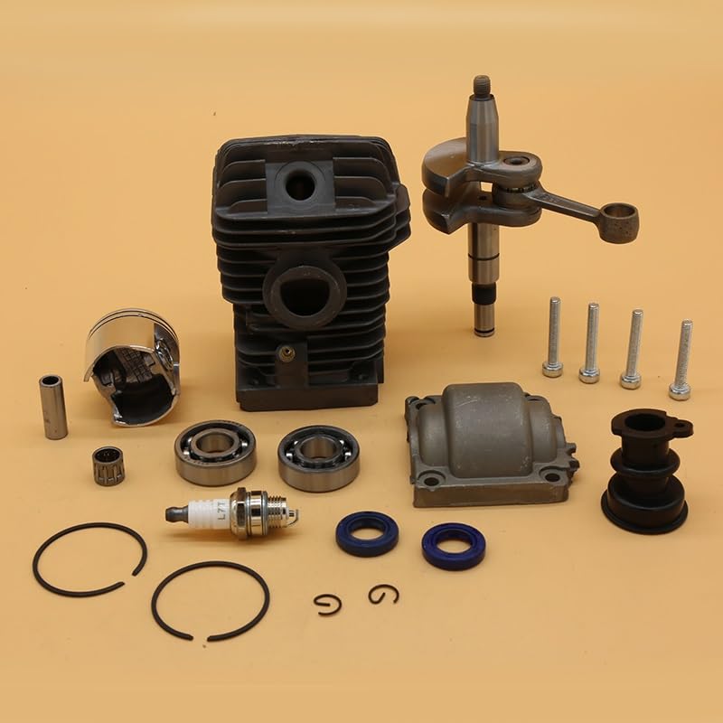 Części do kosiarki 42.5mm tłok cylindra uszczelnienie łożyska wału korbowego zestaw do pilarek STIHL MS250 MS230 025 023 MS 250 230 ogród części zamienne pił łańcuchowych