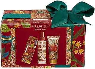 Heathcote & Ivory Wild Wonder & Joy Bath & Bedtime Bliss Collection Present Gift Box (With 100Ml Pillow Mist, 100Ml Hand & Body Cream And 150G Bath Salts)