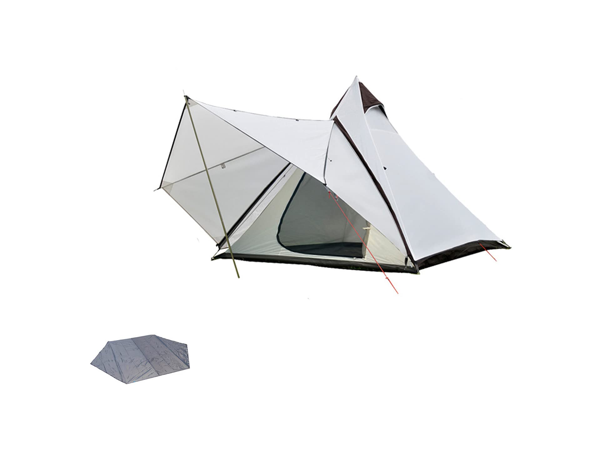 Amazon | VADI-LIDSO 4人用 ワンポールテント 六角形 テントシート