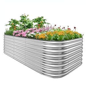 Quictent Metall Hochbeet Pflanzbeet 201x107x62cm