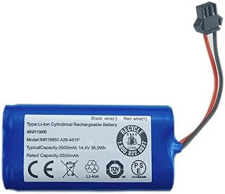 14.4V 2600mAh Replacement Battery for Ecovacs Deebot N79S N79 DN622, Eufy RoboVac 11 11S 12 15C 25C 30 30C 35C, Hybrid G10 G20 G30 G40 R500, Goovi F007C D380, Amarey A800 A900, Deenkee Robot Vacuum