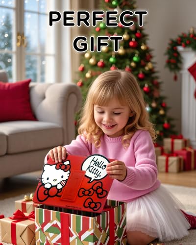Image of Hello Kitty Kids iPad Case - 10.9 Inch Case for iPad 10th Generation (2022) & A16 11th Generation 11 inch (2025) - Tablet Cover with Stand, Shockproof Silicone Protector
