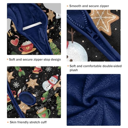 Christmas Trees Toddler Boys Comfy Thick Fleece Jacket with Polar Fleece Lining 3T3