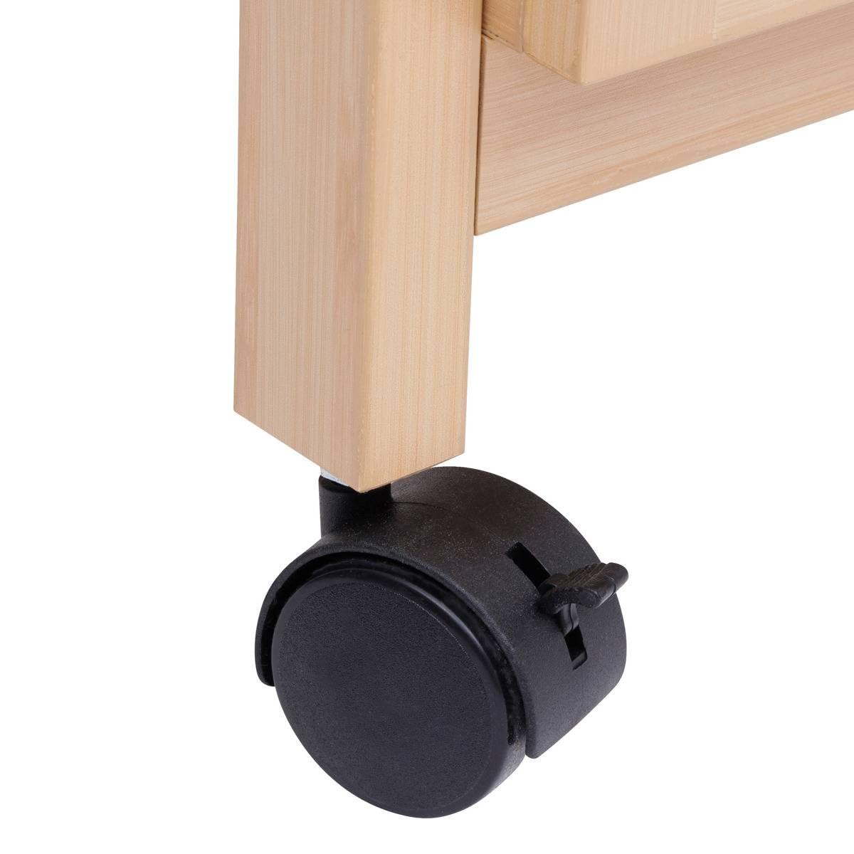 5 five simply smart 5Five - Desserte Cane Beige - 39,6x30x85,5cm - Chariot de Rangement pour Cuisine, Chambre, Salle de Bain, Rangement et Optimisation