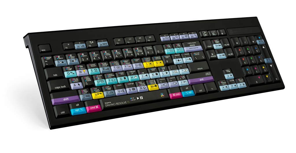 LogicKeyboard DaVinci Resolve 15 - Mac ASTRA Backlit Keyboard - US English