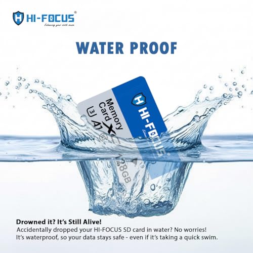 Image of HI-Focus 128GB Micro SD Memory Card Class 10 U3 A1 - High-Speed Storage for CCTV, Cameras, Phones, Drones & Action Cameras