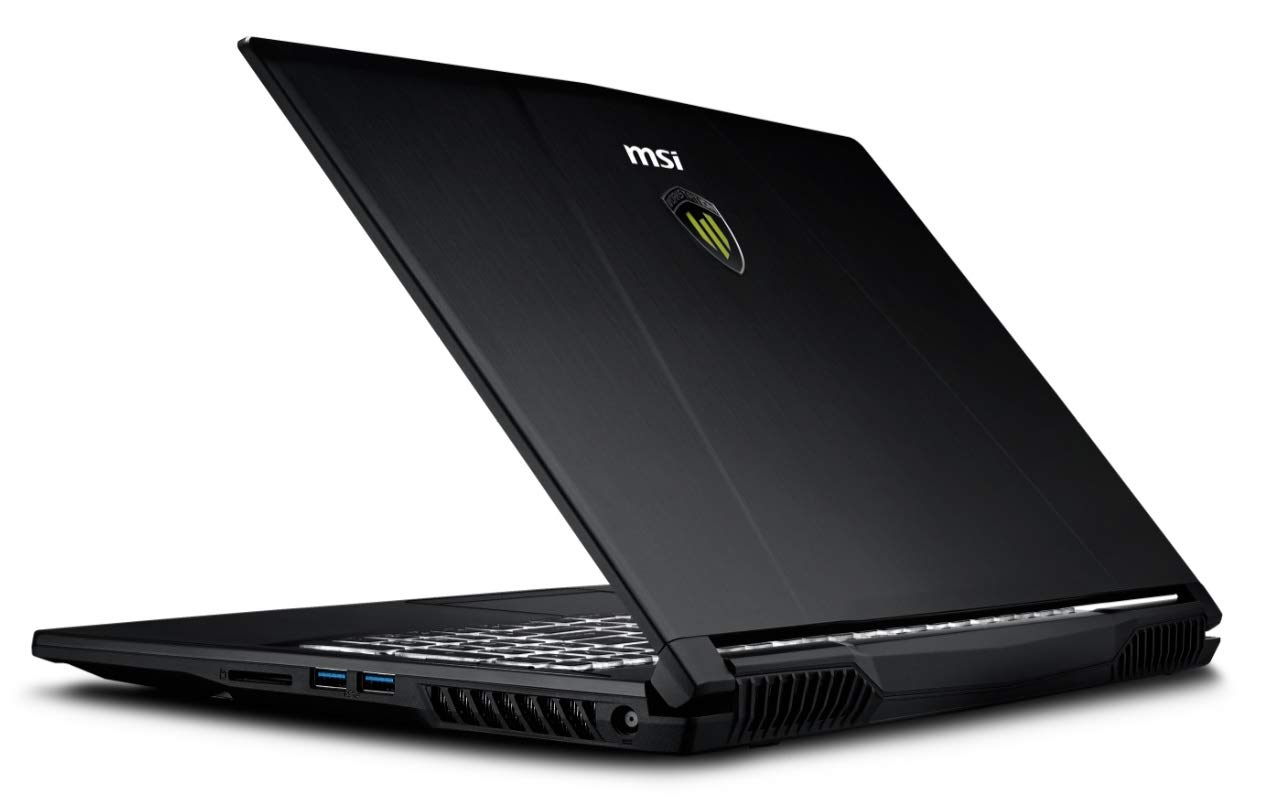 MSIWe63 8Sj Workstation Laptop, Intel® Core? I7-8750H, 15.6" Fhd Ips 120Hz, 256Gb Ssd + 1Tb Hdd, 16Gb Ram, Nvidia® Studio Geforce Quadro® P2000, Win10 Pro, Eng-Ara Kb, Black