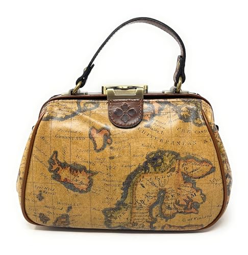 Image of Patricia Nash Gracchi Satchel Leather Handbag Purse