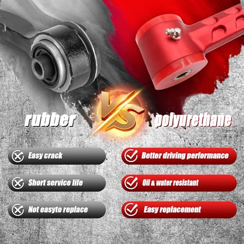 Aluminum Front Upper Control Arms for 2004-2020 Ford F-150, 2-4” Lift Lightweight Suspension Upgrade with Ball Joints, Durable Replacement for OEM Arms - Thumbnail 5
