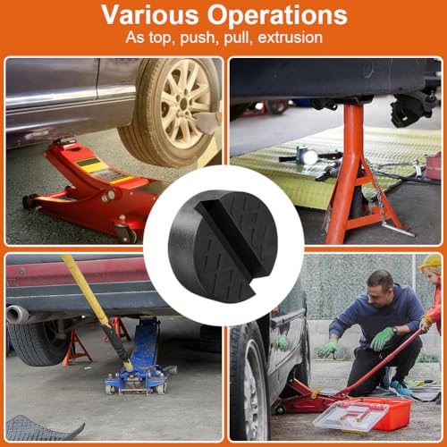 URAQT Wagenheber Gummiauflage, Universelle Gummiauflage für Fahrzeugheber für Wagenheber Hebebühnen Wagenheber Pad Adapter für Wagenheber Rangierwagenheber Unterstellbock Gummiklotz Gummiblock