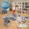 Spielwerk® Alfombra Puzzle XXL Bebé Niños 86 Piezas Letras Números 3,3m² Juego Infantil Gomaespuma Azul #1
