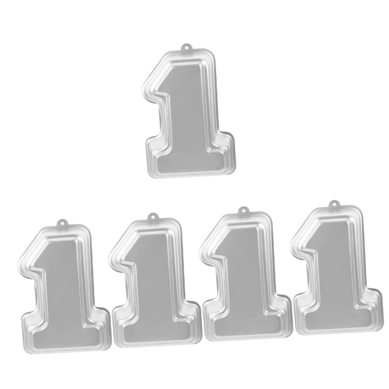 Amosfun 5 Piezas 1 Molde De Torta Bandeja Para Hornear Bandeja De Hornear Molde Para Pasteles Herramienta De Cocina Para Hornear Para Hornear De Metal Aleación De Aluminio