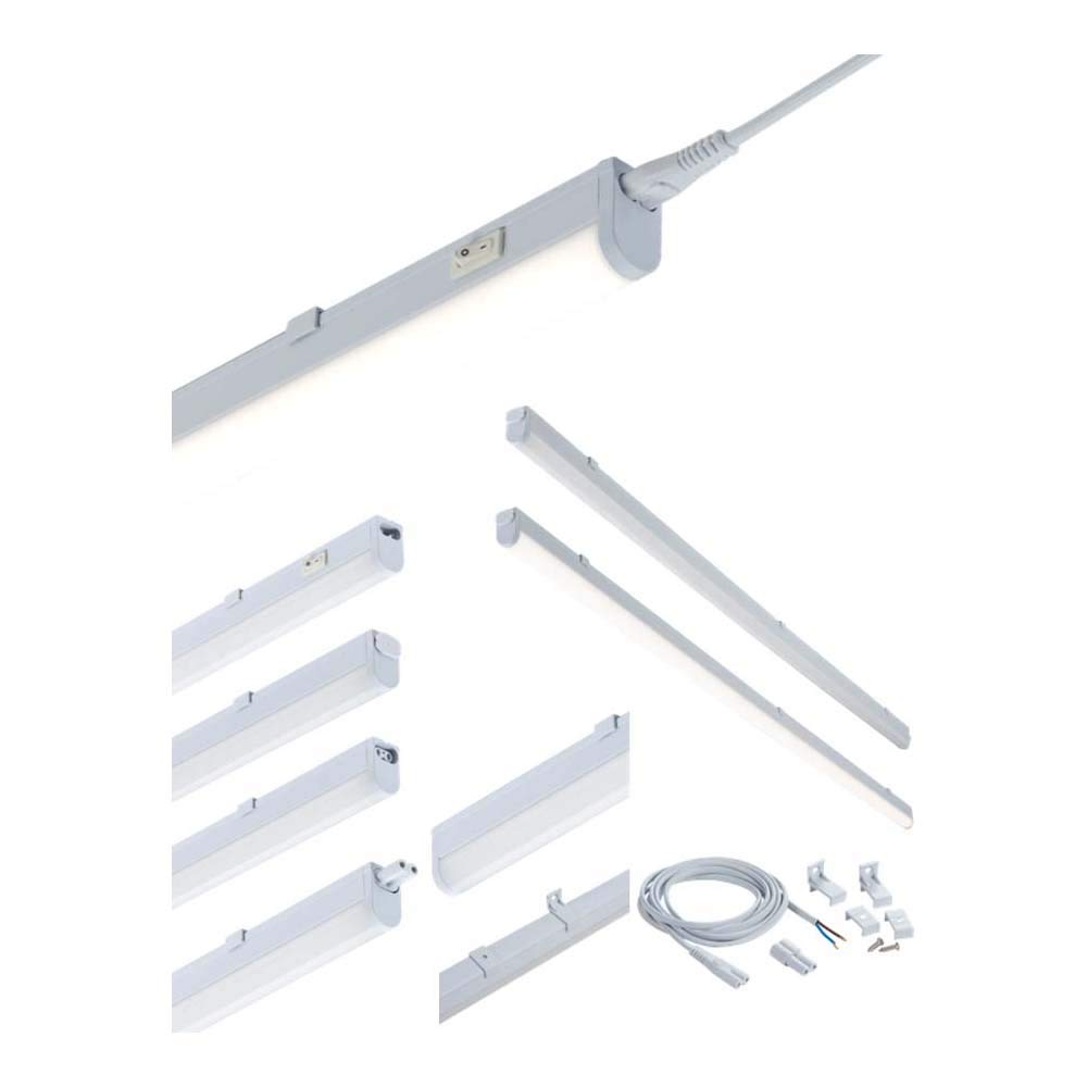 Knightsbridge White 230V 18W Led Linkable Striplight 3000K (1138Mm)