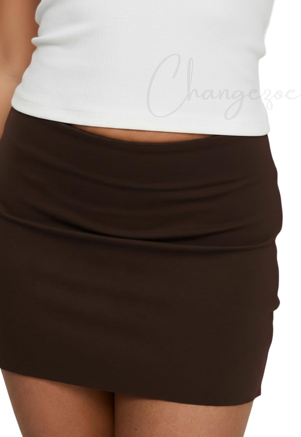 Women's Mini Skorts Mid-Low Rise Mini Skirt with Shorts Side Slit Stretchy Sexy Y2K Going Out Skirts - Image 5