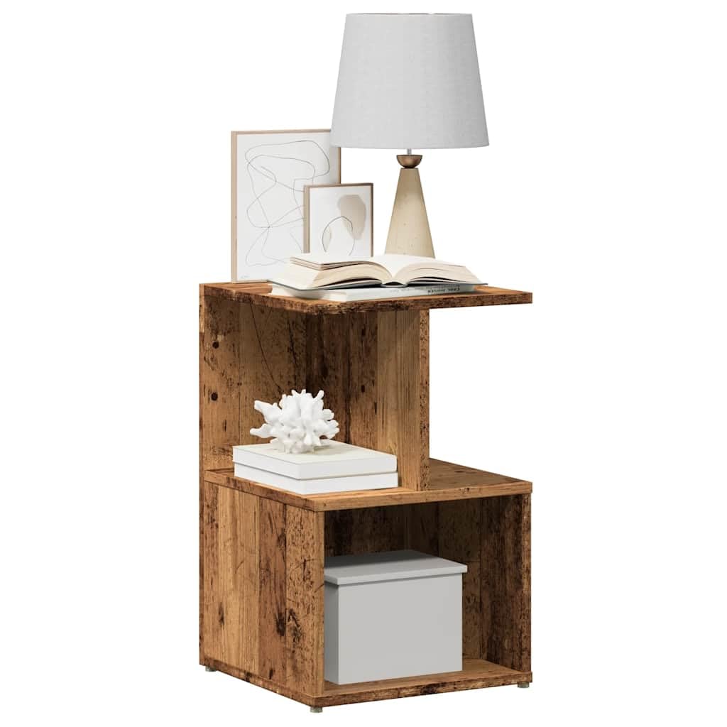 Eleganter Nachttisch mit Stauraum aus robustem Holzwerkstoff, Beistelltisch für Schlafzimmer und Wohnzimmer, feuchtigkeitsbeständig und pflegeleicht
