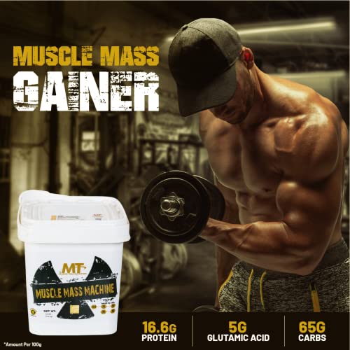 Image of Muscle Trac Nutrition's Muscle Mass Machine Real BCCA's 4.5 kg (149 Servings)10LBS 16.6G Protein 5G Glutamine 100% Authentic
